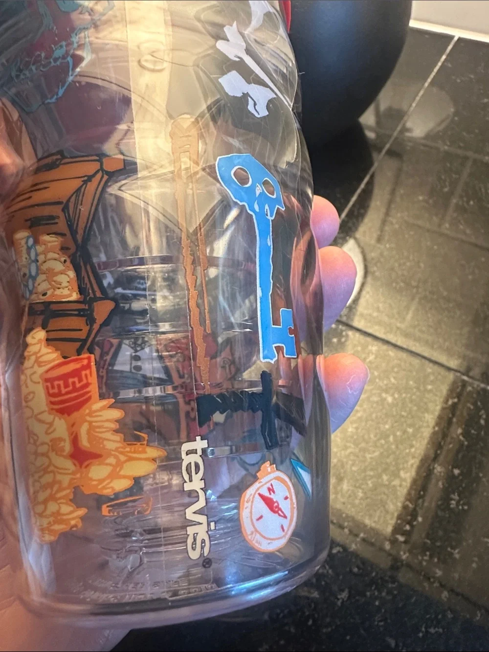 Kids tervis Red-Lid Pirate Graphic Tumbler
